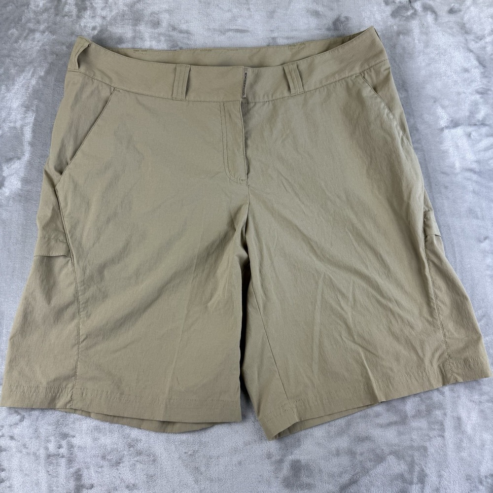 Exofficio Khaki Hiking Shorts Women's 16 Tan Performance Cargo Outdoor‎ (1266)